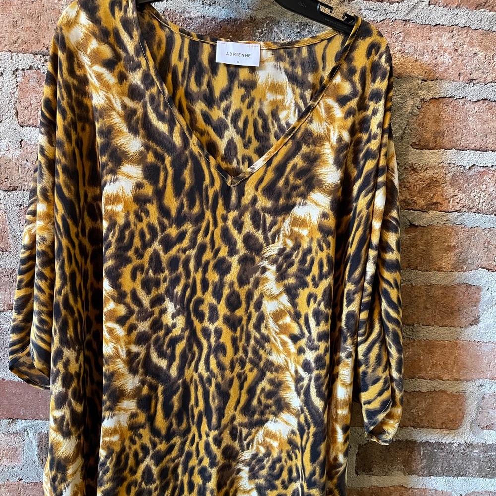 Adrienne brand boutique leopard top